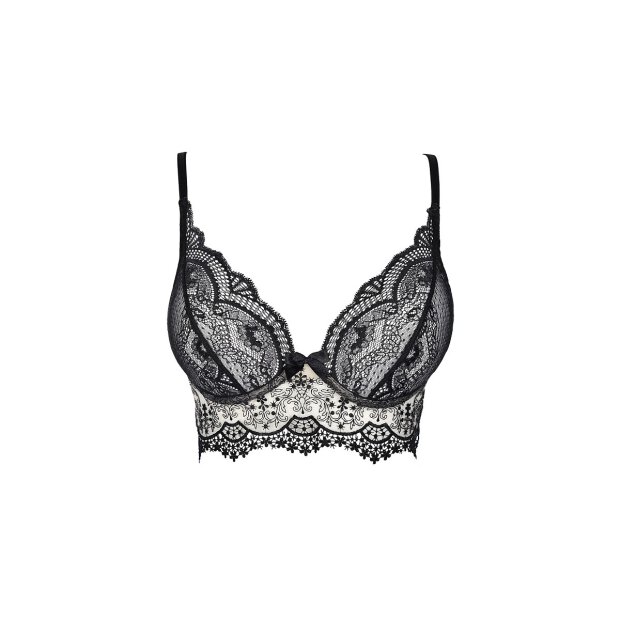 Axami bustier black-beige