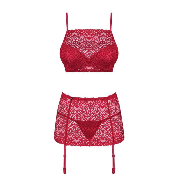 Obsessive Lividia 3pcs set red