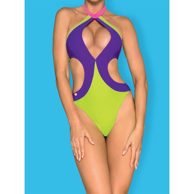 Obsessive Playa Norte swimsuit green-purple