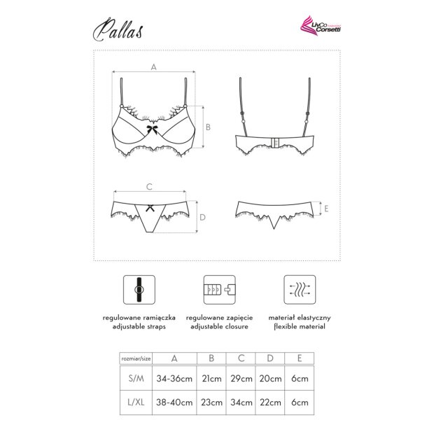 LivCo Corsetti Fashion Pallas 2pcs set black