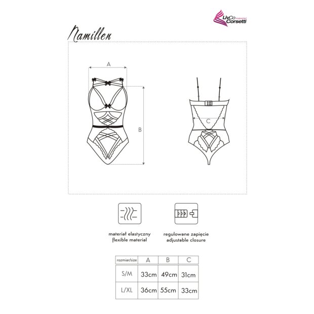 LivCo Corsetti Fashion Namillen body black