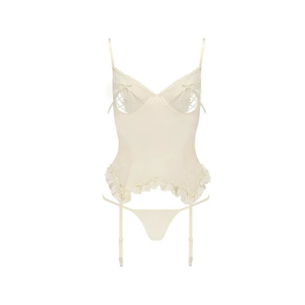 Avanua Bianca corset & thong ecru