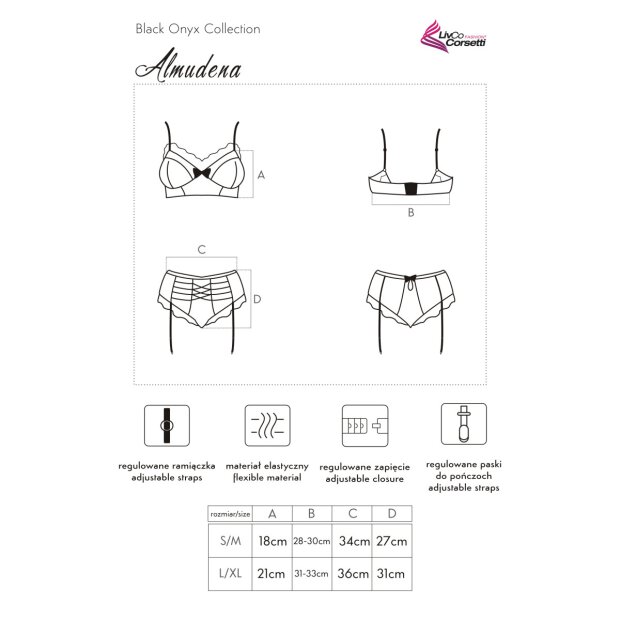 LivCo Corsetti Fashion Almudena 2pcs set black