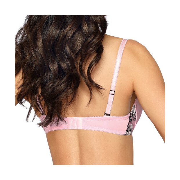 Róza Natali push-up bra pink