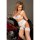 LivCo Corsetti Fashion Irissan 4pcs set with garter belt and stockings white