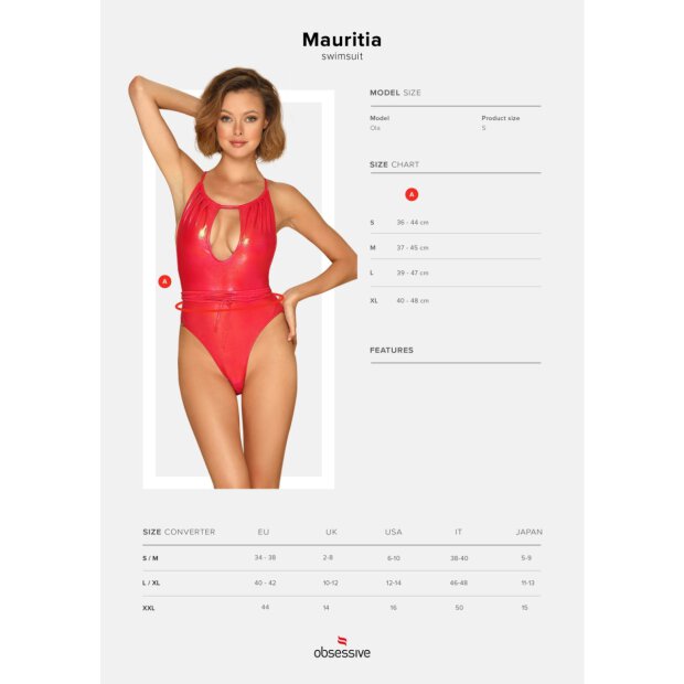 Obsessive Keissi swimsuit red