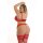 Axami Plus Size bra red