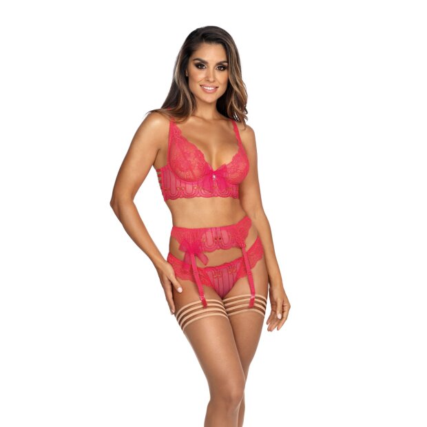 Axami garter belt pink