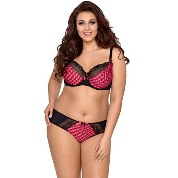 Axami Plus Size bra pink-black