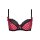 Axami Plus Size bra pink-black