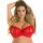 Axami Plus Size bra red