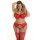 Axami Plus Size bra red