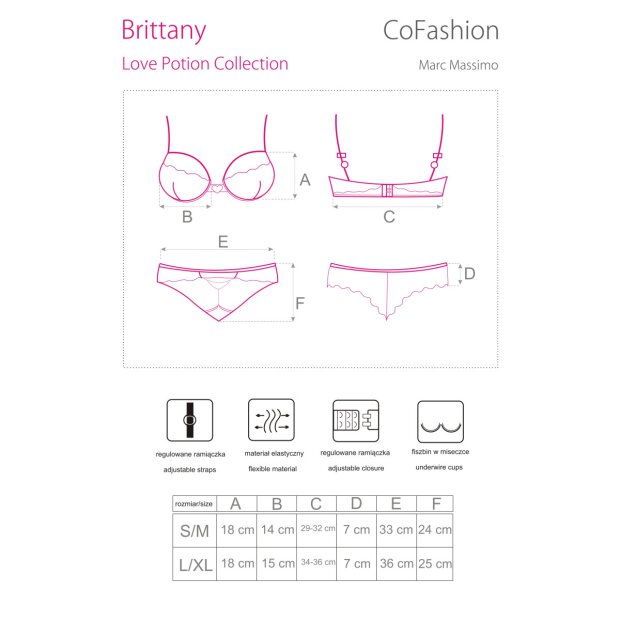 CoFashion Lingerie Brittany BH-Set schwarz