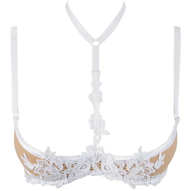 Axami bra white with open cups