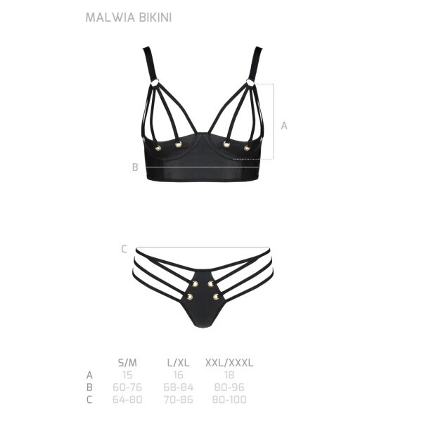Passion Malwia bikini 2pcs set black