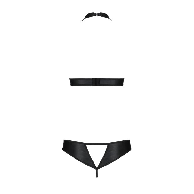 Passion Malwia 2pcs set with open bra black