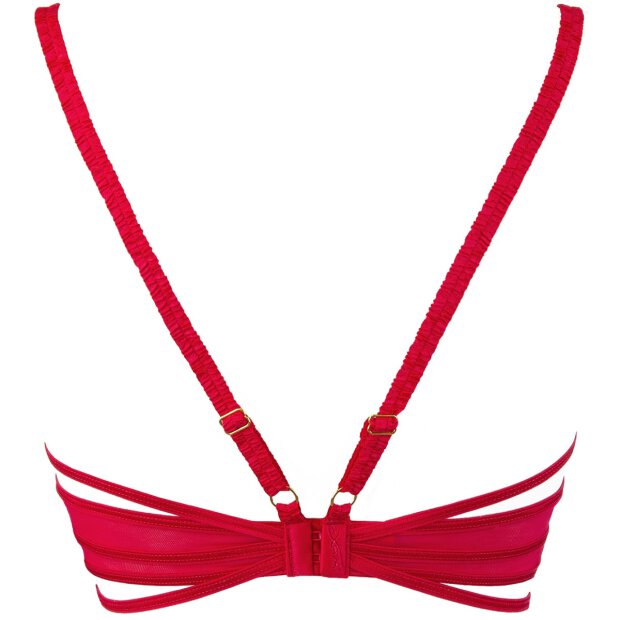 Axami bustier red with open cups