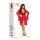 Beauty Night Fashion Valentina peignoir & thong red