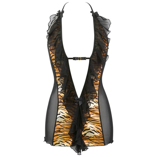 Axami babydoll & string black-gold