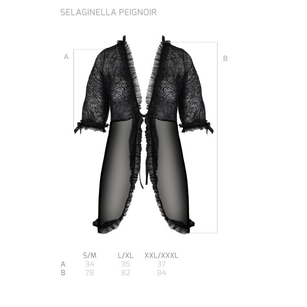 Passion ECO Selaginella peignoir black