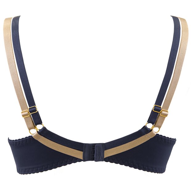 Axami push-up bra blue-beige