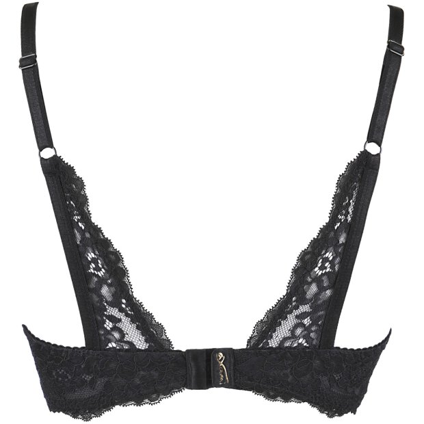 Axami bra black with open cups