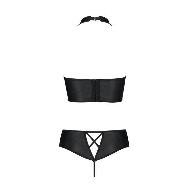 Passion Nancy Size Plus bikini 2pcs set black