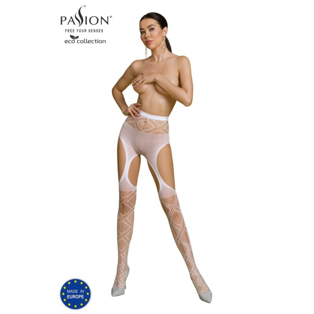 Passion ECO Straps-Strumpfhose white