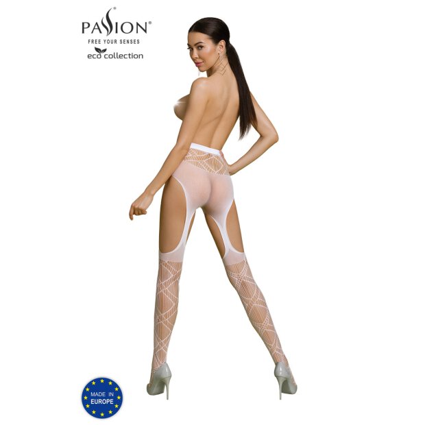 Passion ECO Straps-Strumpfhose white
