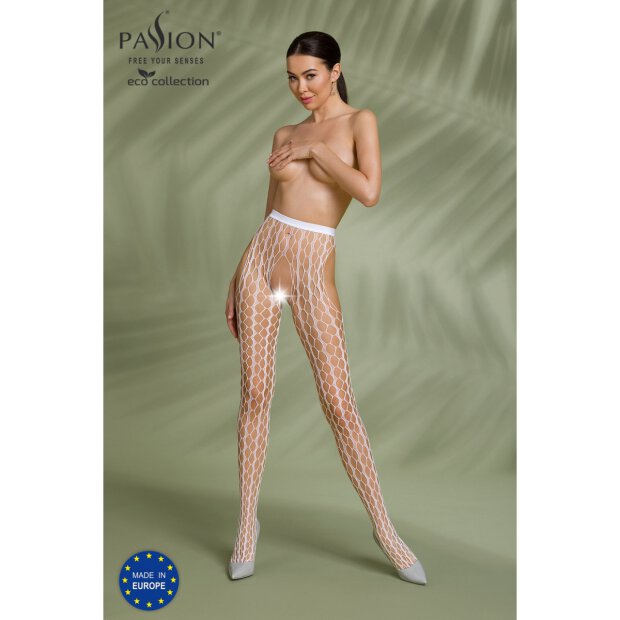 Passion ECO Strumpfhose ouvert white