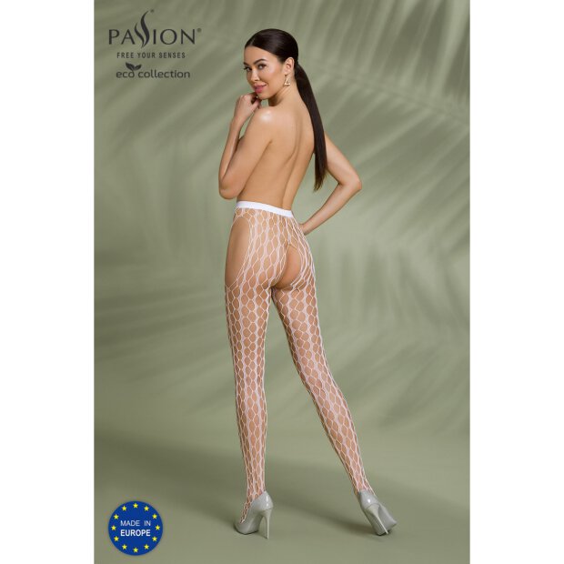 Passion ECO Strumpfhose ouvert white
