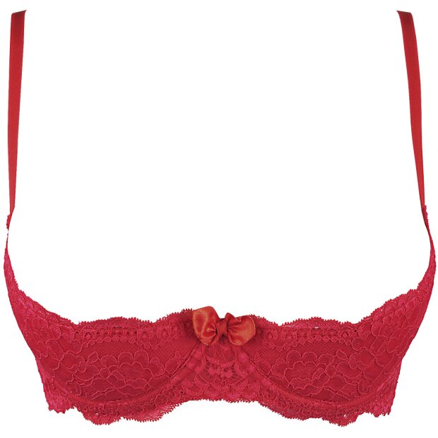 Axami bra red with open cups