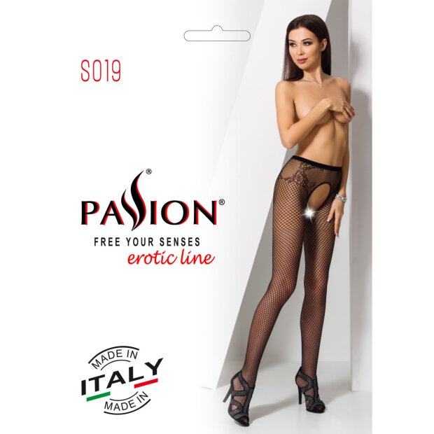 Passion Strumpfhose open ouvert tights black
