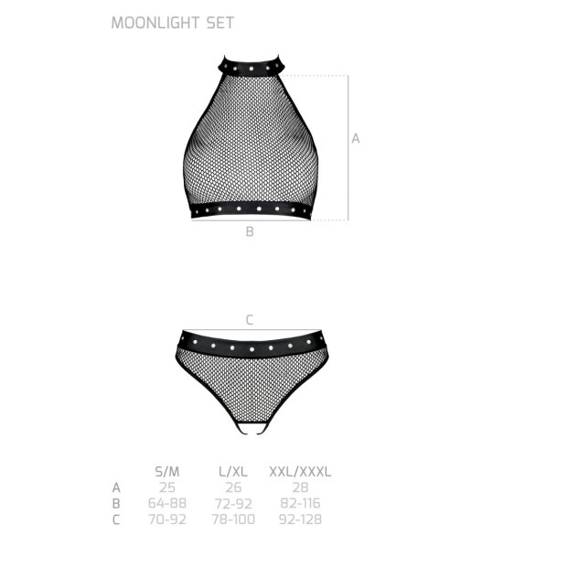 Passion Moonlight 2pcs set black
