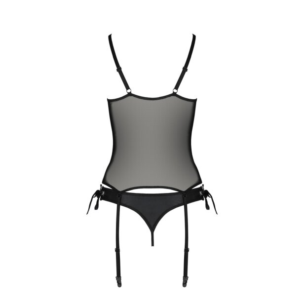 Passion Nessy corset & thong black