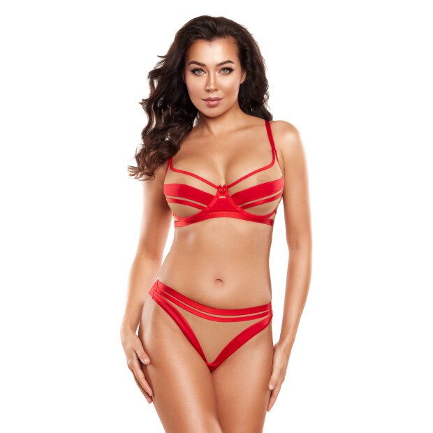 Axami bra red-beige
