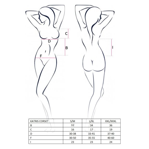 Passion Katriss corset schwarz