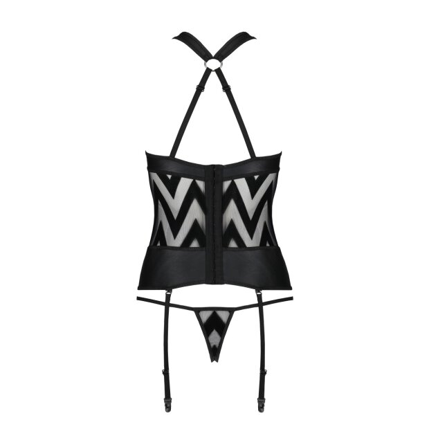 Passion Hima corset & thong black
