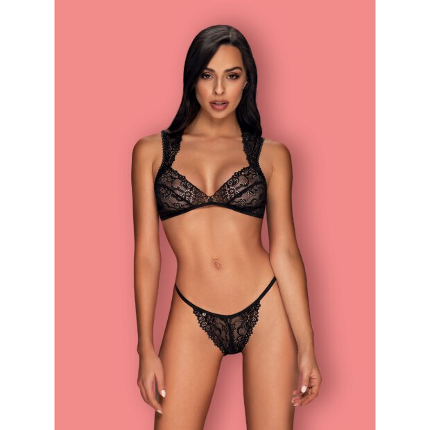 Obsessive Elisetta 2pcs set black