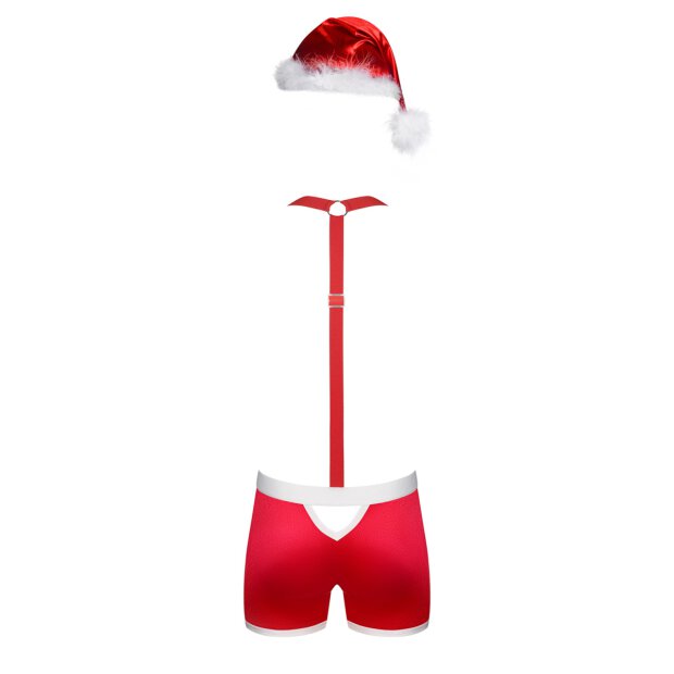 Obsessive Mr Claus costume red