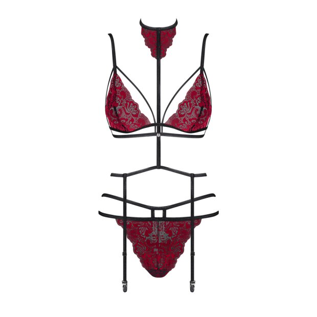 Obsessive Sugestina 3pcs set red