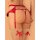 Obsessive Rubinesa garter belt & crotchless thong red