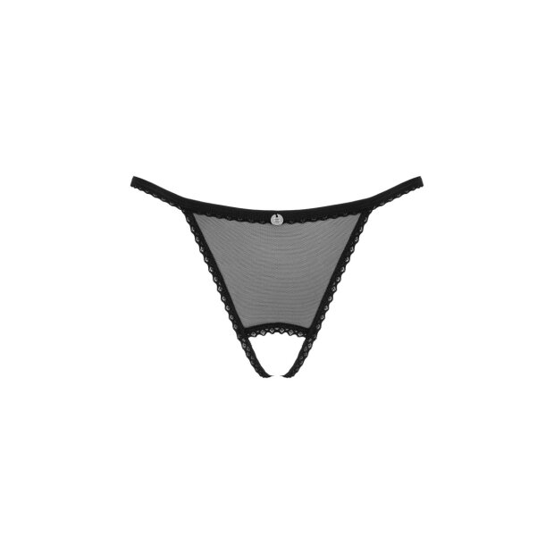 Obsessive Celia Noir crotchless thong black
