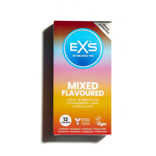 EXS Mixed Flavored - Condoms - 12 Pieces