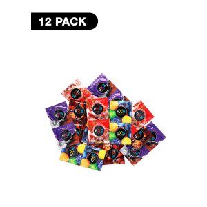 EXS Mixed Flavored - Condoms - 12 Pieces