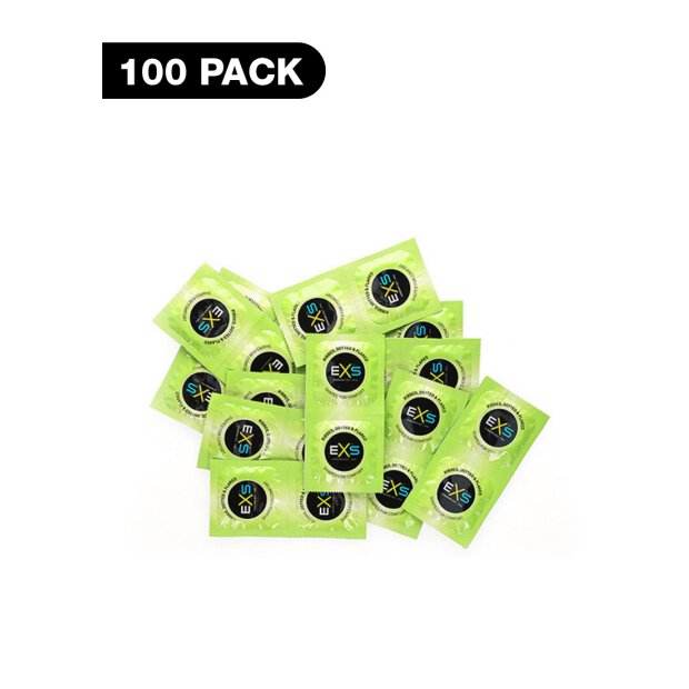 EXS Ribbed, Dotted and Flared - Condoms - 100 Pieces