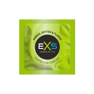 EXS Ribbed, Dotted and Flared - Condoms - 100 Pieces