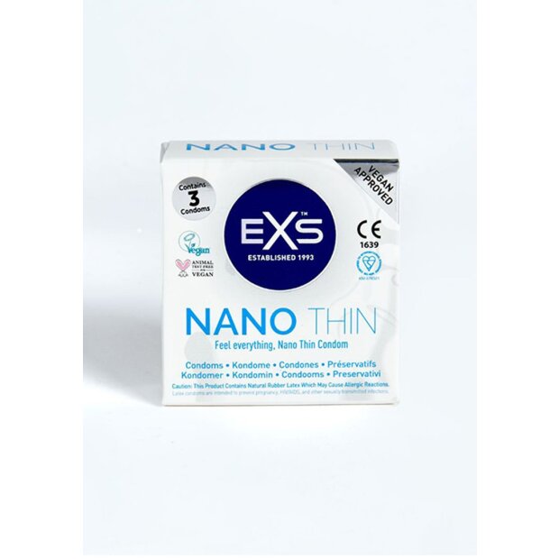 EXS Nano Thin - Condoms - 3 Pieces