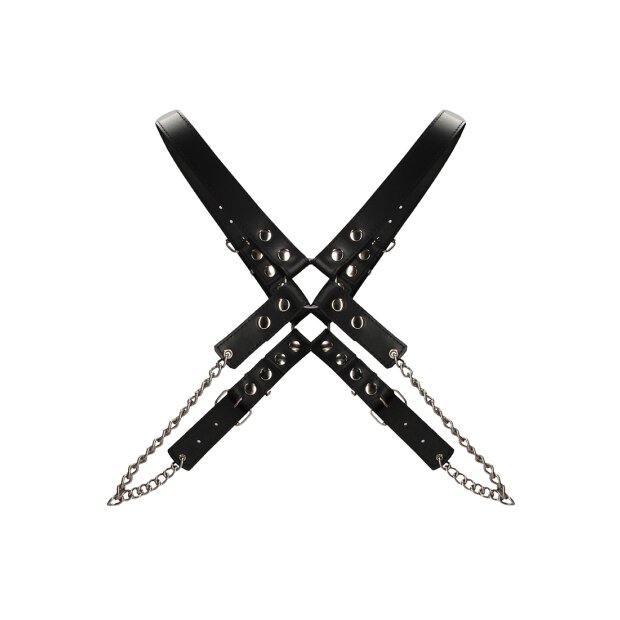 Shots chains chest harness black