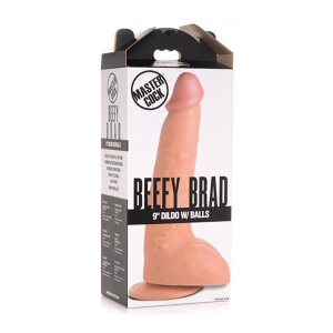 XR Brands Beefy Brad 9 Dildo mit Hoden hautfarbend 23 cm